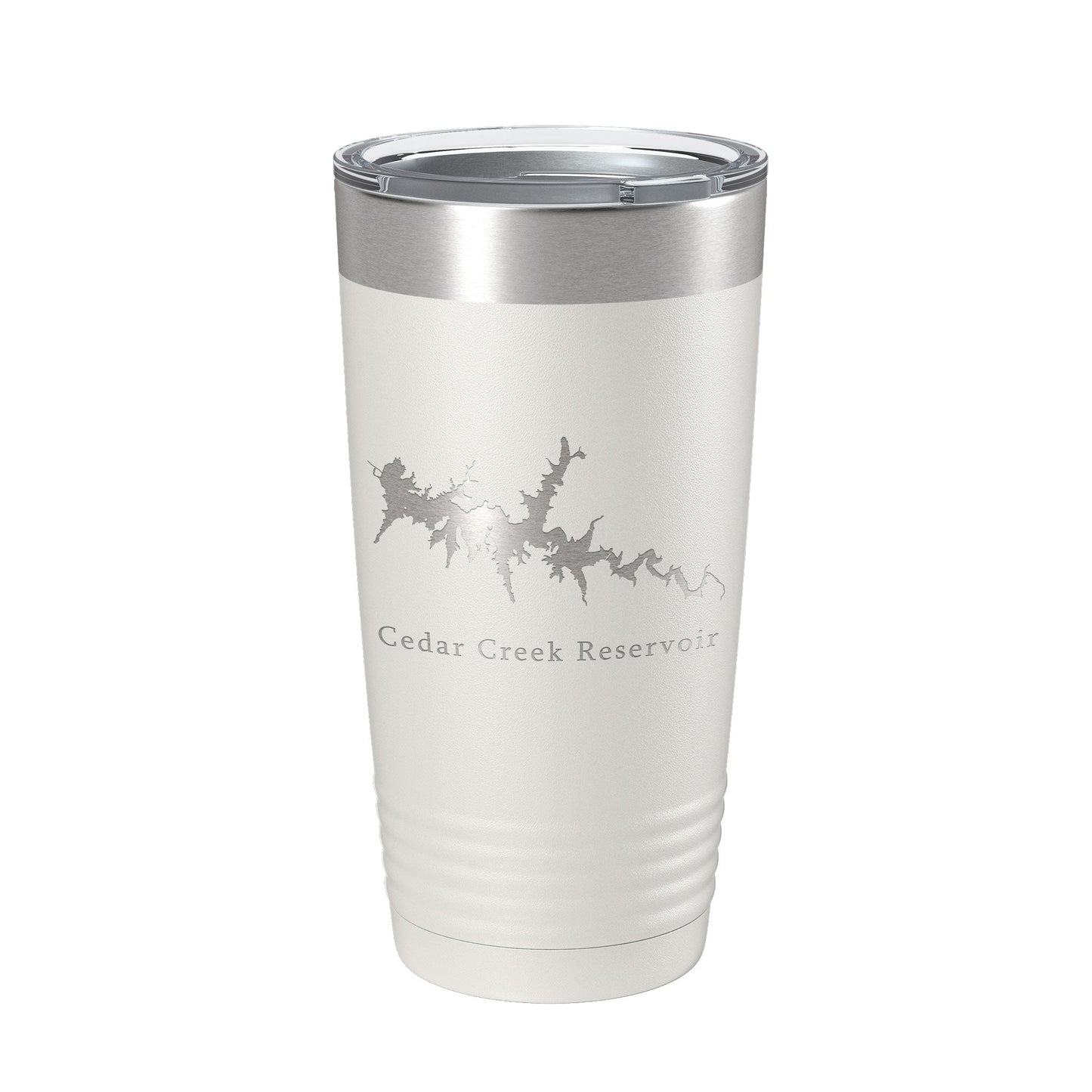 Cedar Creek Reservoir Tumbler Lake Map Travel Mug Insulated Laser Engraved Coffee Cup Alabama 20 oz-1