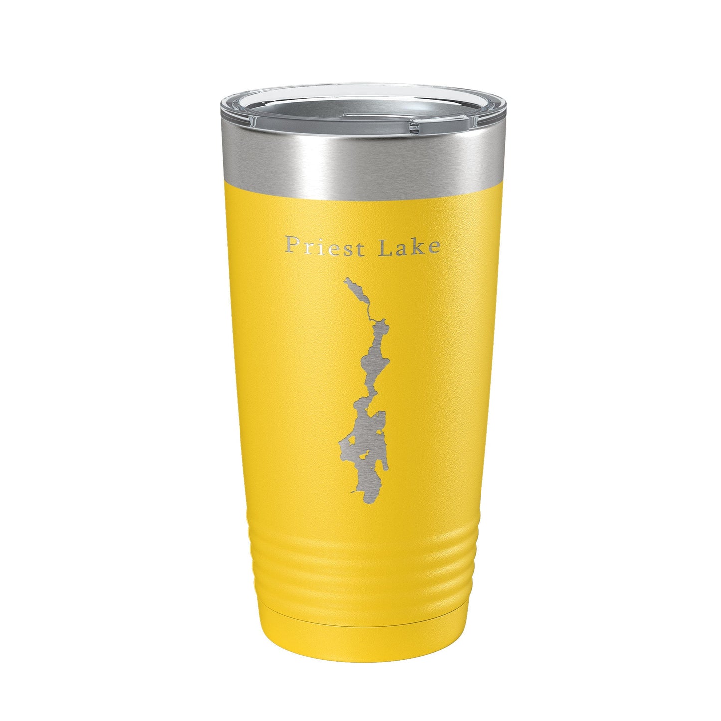 Priest Lake Map Tumbler Travel Mug Insulated Laser Engraved Coffee Cup Idaho 20 oz-19