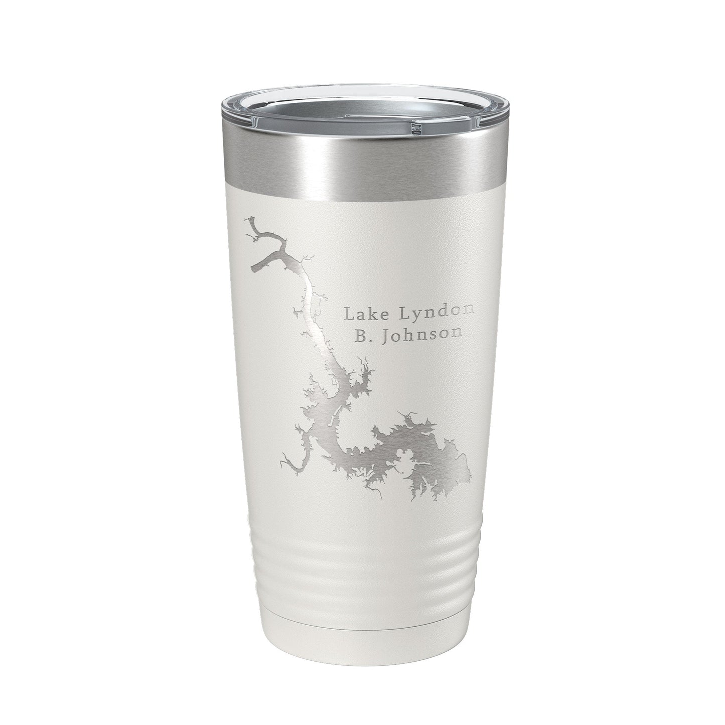 Lake Lyndon B. Johnson Map Tumbler Travel Mug Insulated Laser Engraved Coffee Cup Texas 20 oz-7