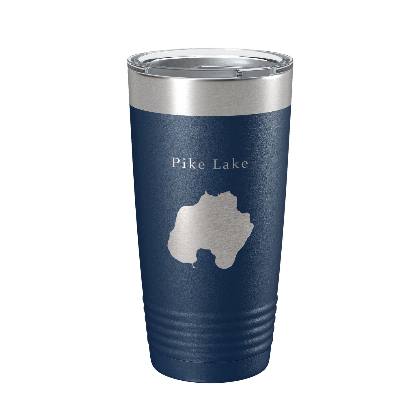 Pike Lake Map Tumbler Travel Mug Insulated Laser Engraved Coffee Cup Washington County Wisconsin 20 oz-8