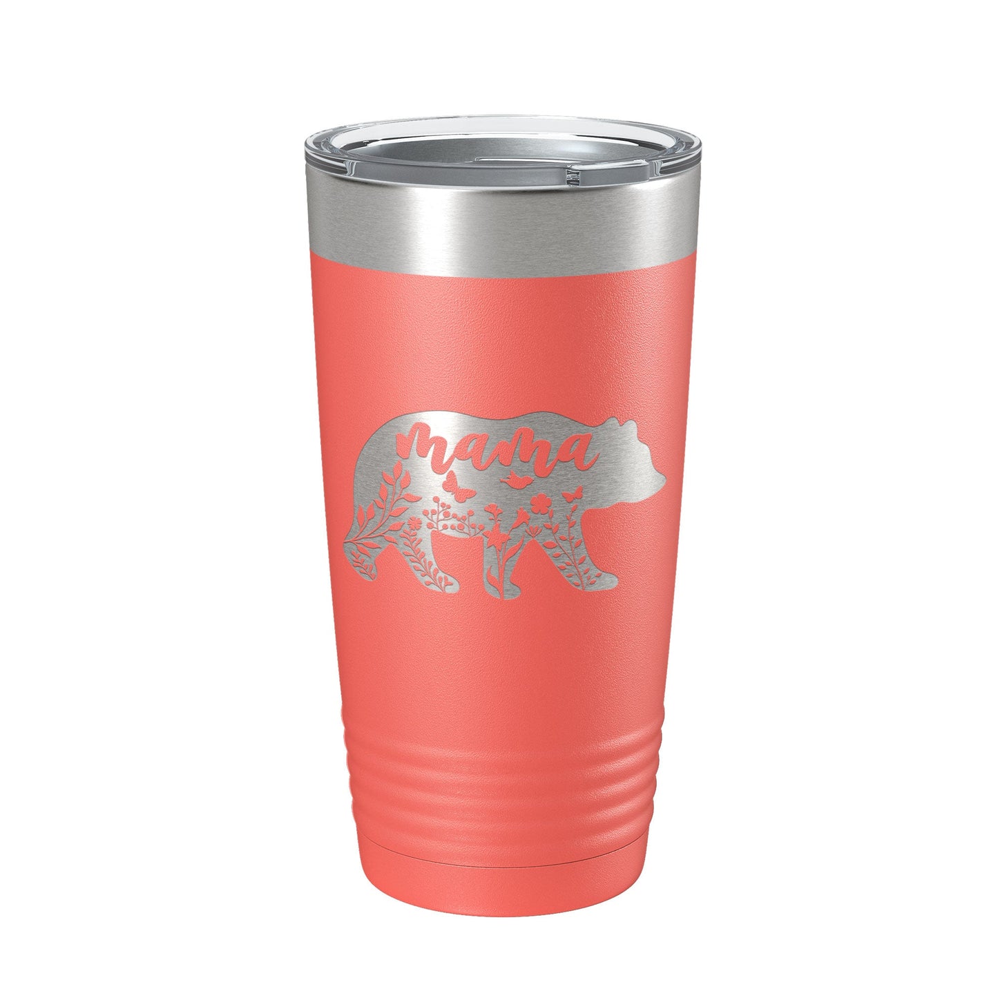 Mama Bear Tumbler Travel Mug Insulated Laser Engraved Coffee Cup Momma Mom Mother's Day Gift Cute 20 oz-20