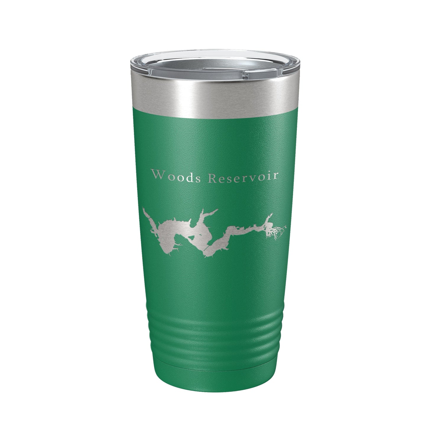 Woods Reservoir Tumbler Lake Map Travel Mug Insulated Laser Engraved Coffee Cup Tennessee 20 oz-9