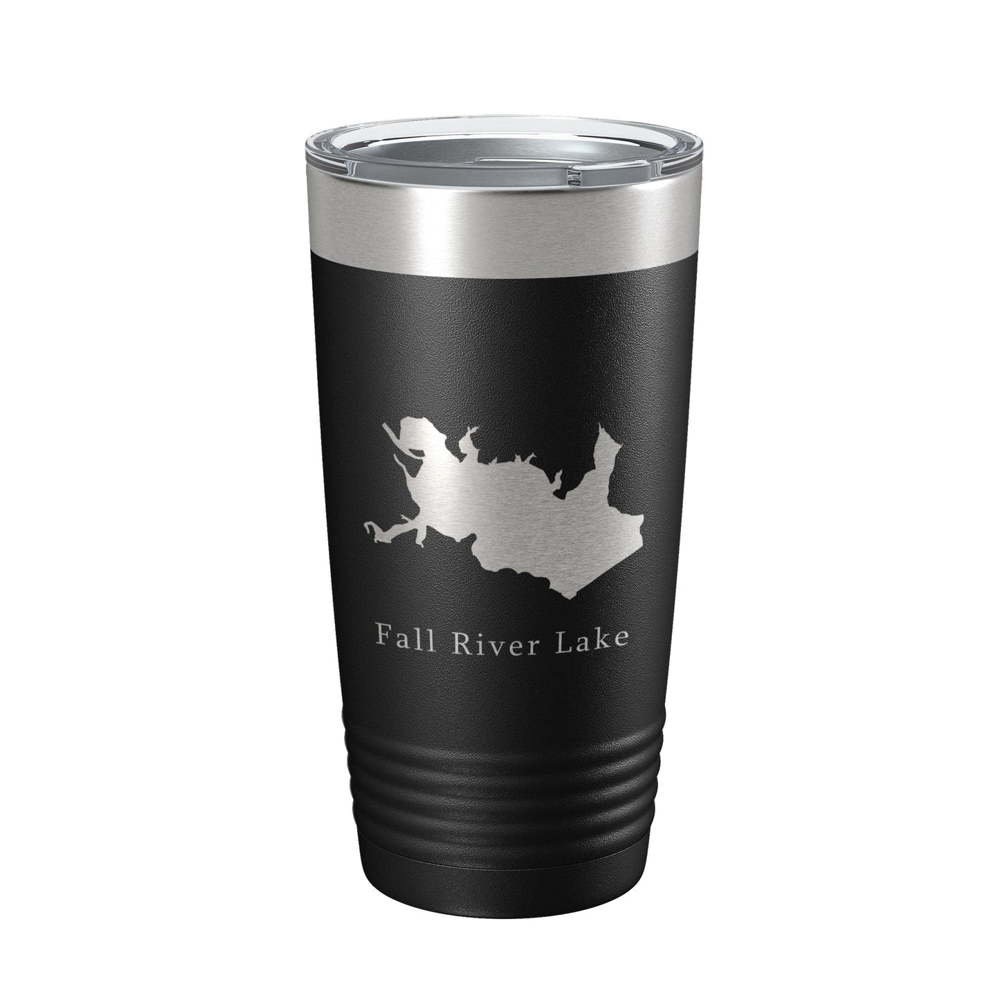 Fall River Lake Map Tumbler Travel Mug Insulated Laser Engraved Coffee Cup Kansas 20 oz-0