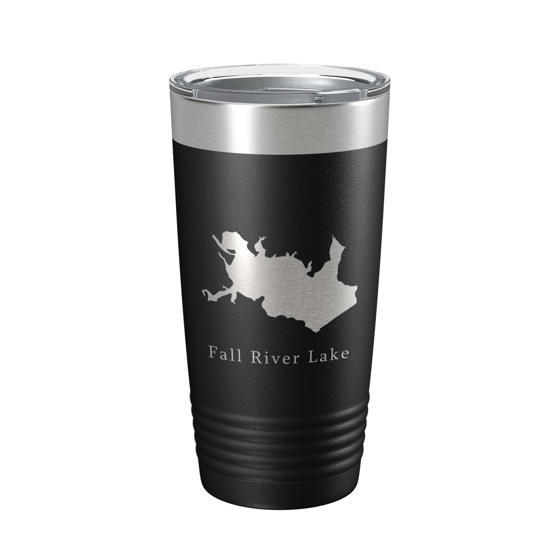 Fall River Lake Map Tumbler Travel Mug Insulated Laser Engraved Coffee Cup Kansas 20 oz-0