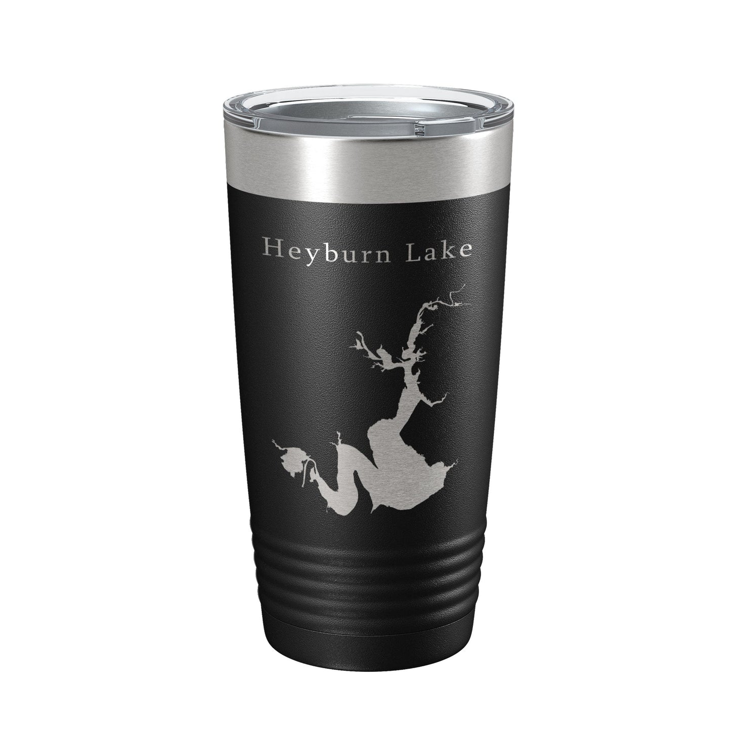 Heyburn Lake Map Tumbler Travel Mug Insulated Laser Engraved Coffee Cup Oklahoma 20 oz-5