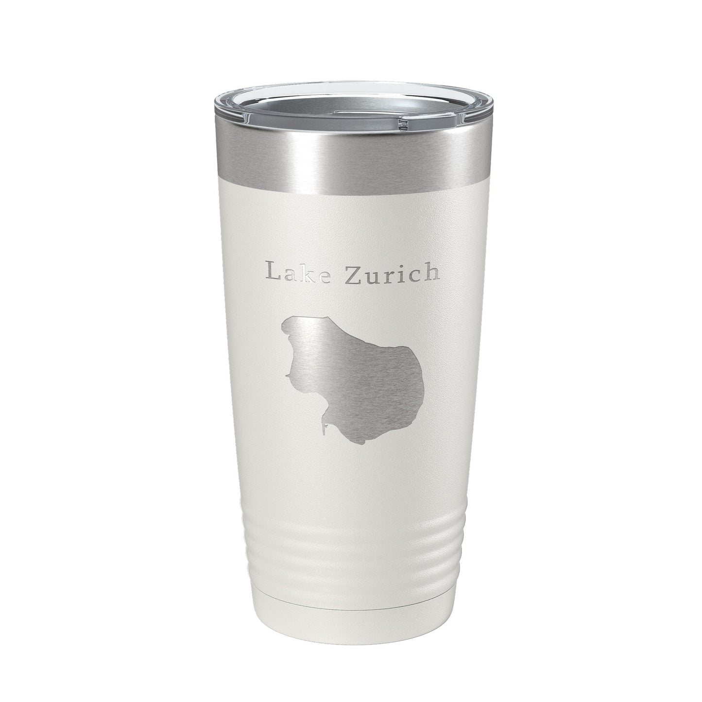 Lake Zurich Map Tumbler Travel Mug Insulated Laser Engraved Coffee Cup Illinois 20 oz-7