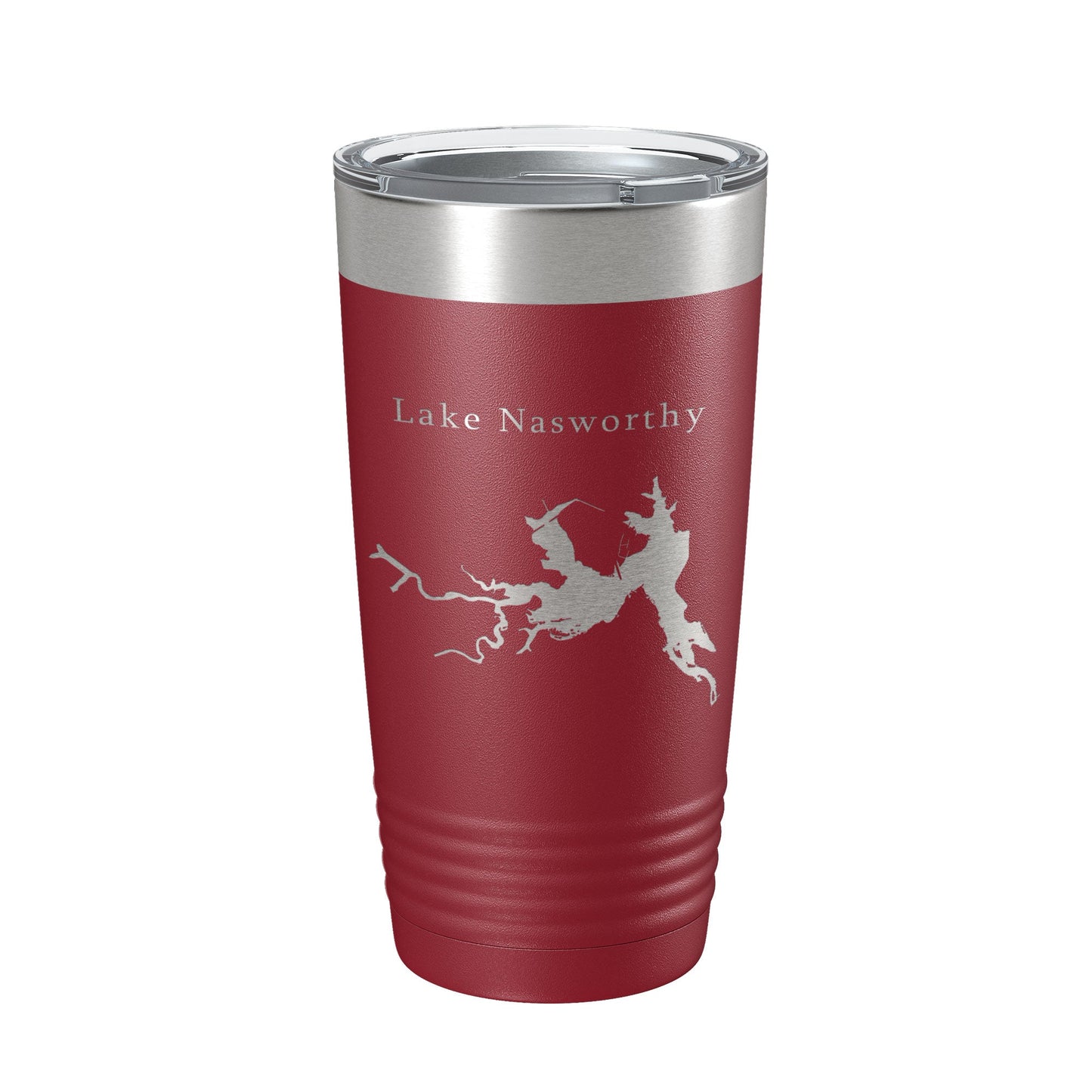 Lake Nasworthy Map Tumbler Travel Mug Insulated Laser Engraved Coffee Cup Texas 20 oz-18