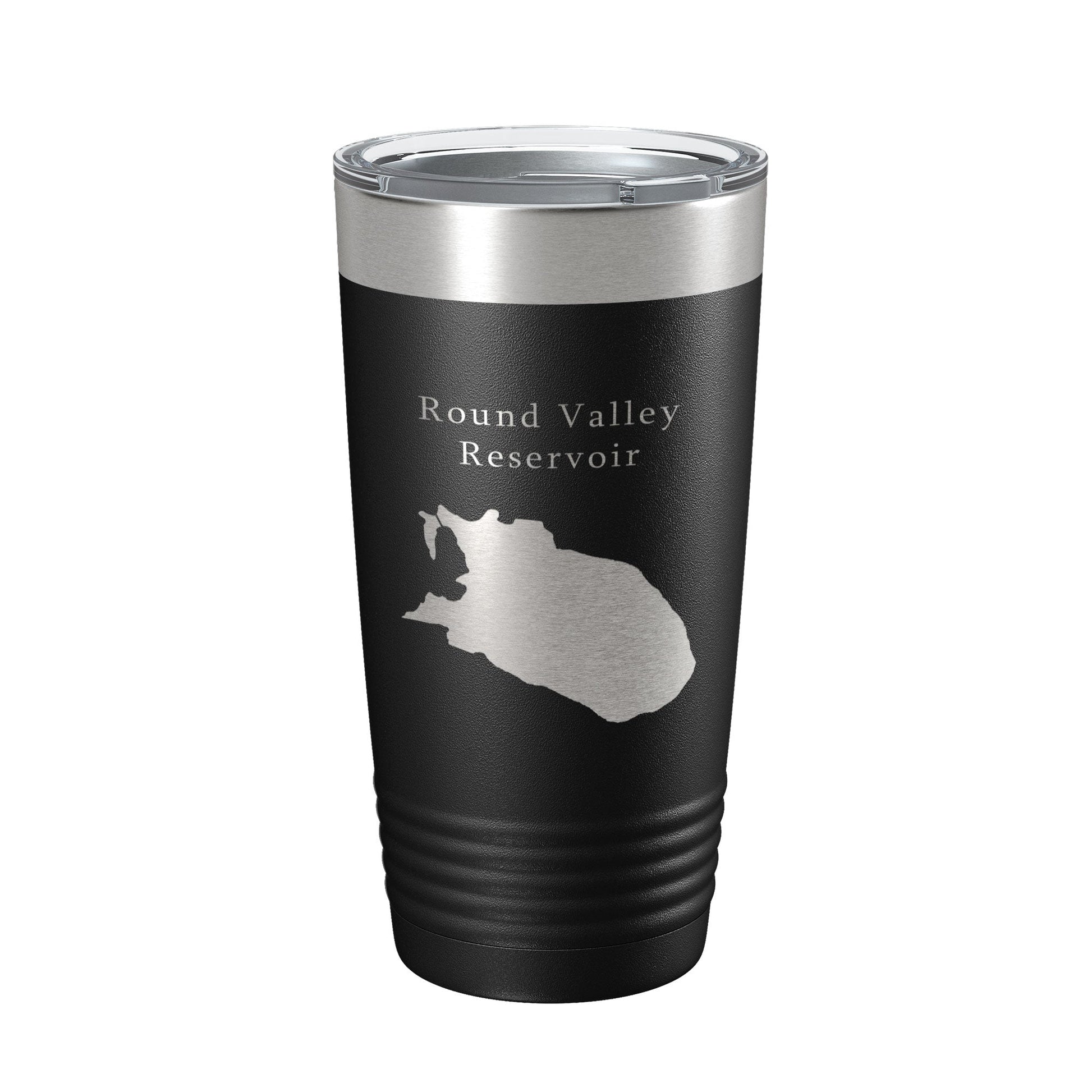 Round Valley Reservoir Tumbler Lake Map Travel Mug Insulated Laser Engraved Coffee Cup New Jersey 20 oz-5