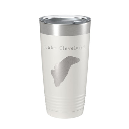 Lake Cleveland Map Tumbler Travel Mug Insulated Laser Engraved Coffee Cup Idaho 20 oz-1