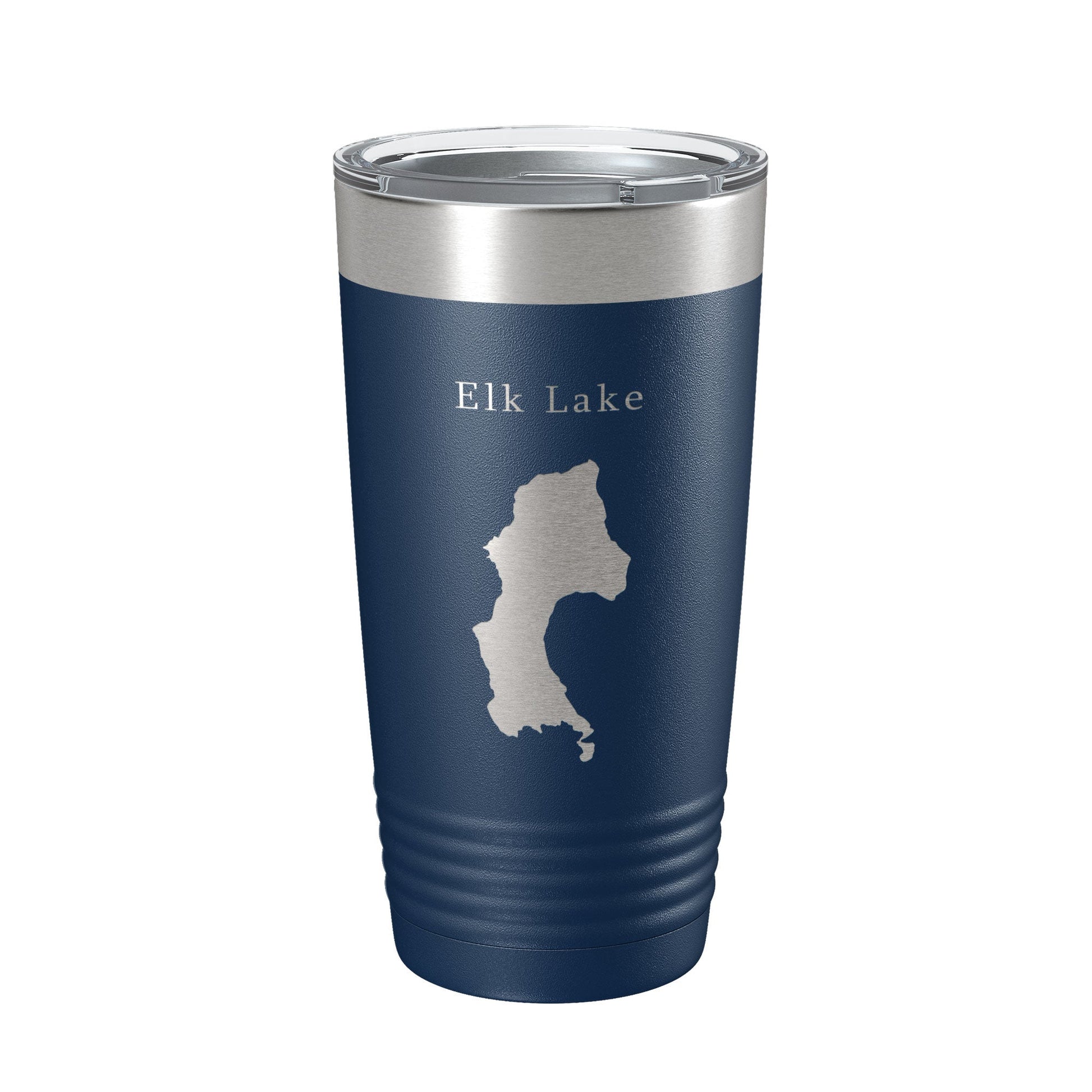 Elk Lake Map Tumbler Travel Mug Insulated Laser Engraved Coffee Cup Oregon 20 oz-2