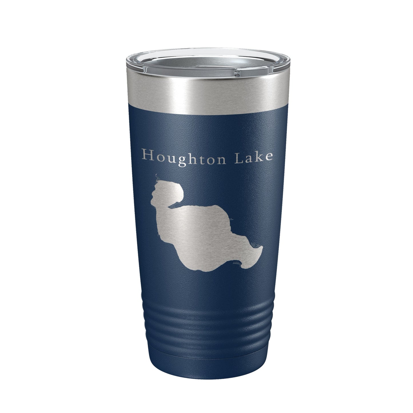 Houghton Lake Map Tumbler Travel Mug Insulated Laser Engraved Coffee Cup Michigan 20 oz-8