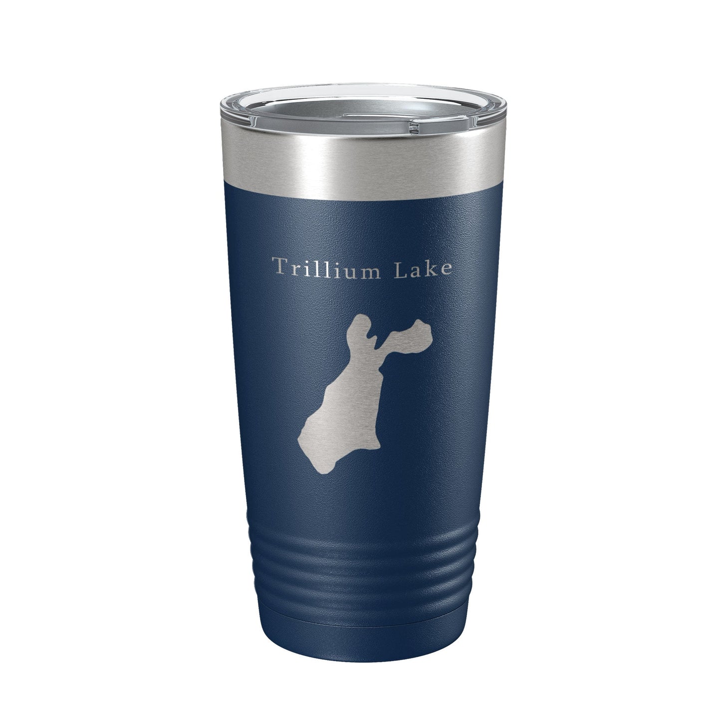 Trillium Lake Map Tumbler Travel Mug Insulated Laser Engraved Coffee Cup Oregon 20 oz-8