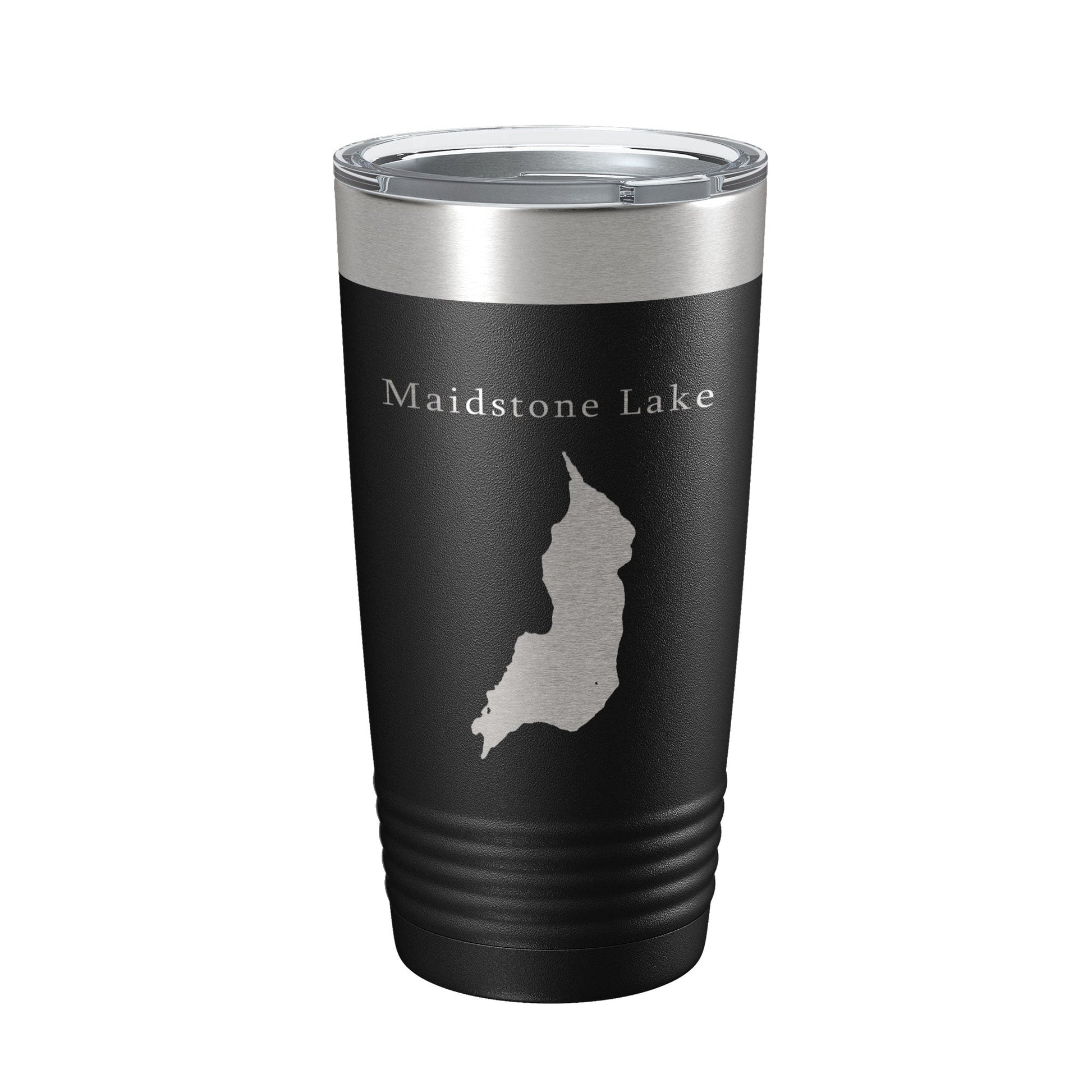 Maidstone Lake Map Tumbler Travel Mug Insulated Laser Engraved Coffee Cup Vermont 20 oz-0