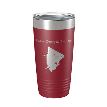Lake Georgia Pacific Map Tumbler Travel Mug Insulated Laser Engraved Coffee Cup Arkansas 20 oz-18