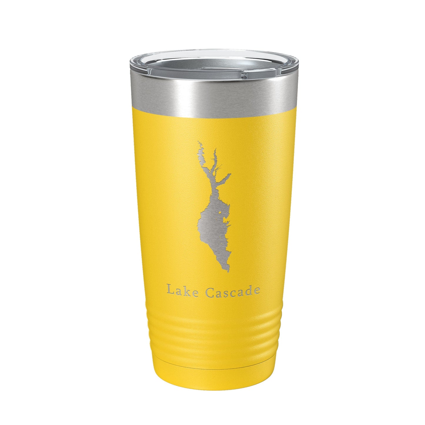 Lake Cascade Map Tumbler Travel Mug Insulated Laser Engraved Coffee Cup Idaho 20 oz-4