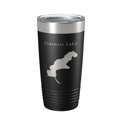 Doctors Lake Map Tumbler Travel Mug Insulated Laser Engraved Coffee Cup Florida 20 oz-5