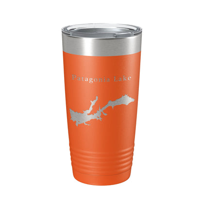 Patagonia Lake Map Tumbler Travel Mug Insulated Laser Engraved Coffee Cup Arizona 20 oz-17