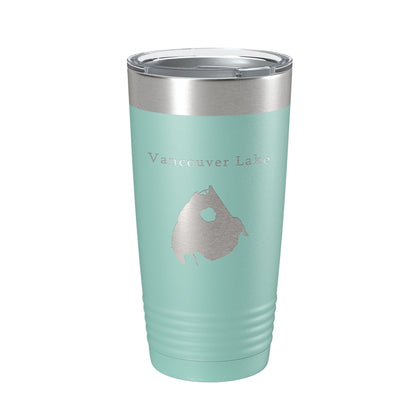 Vancouver Lake Map Tumbler Travel Mug Insulated Laser Engraved Coffee Cup Washington 20 oz-12