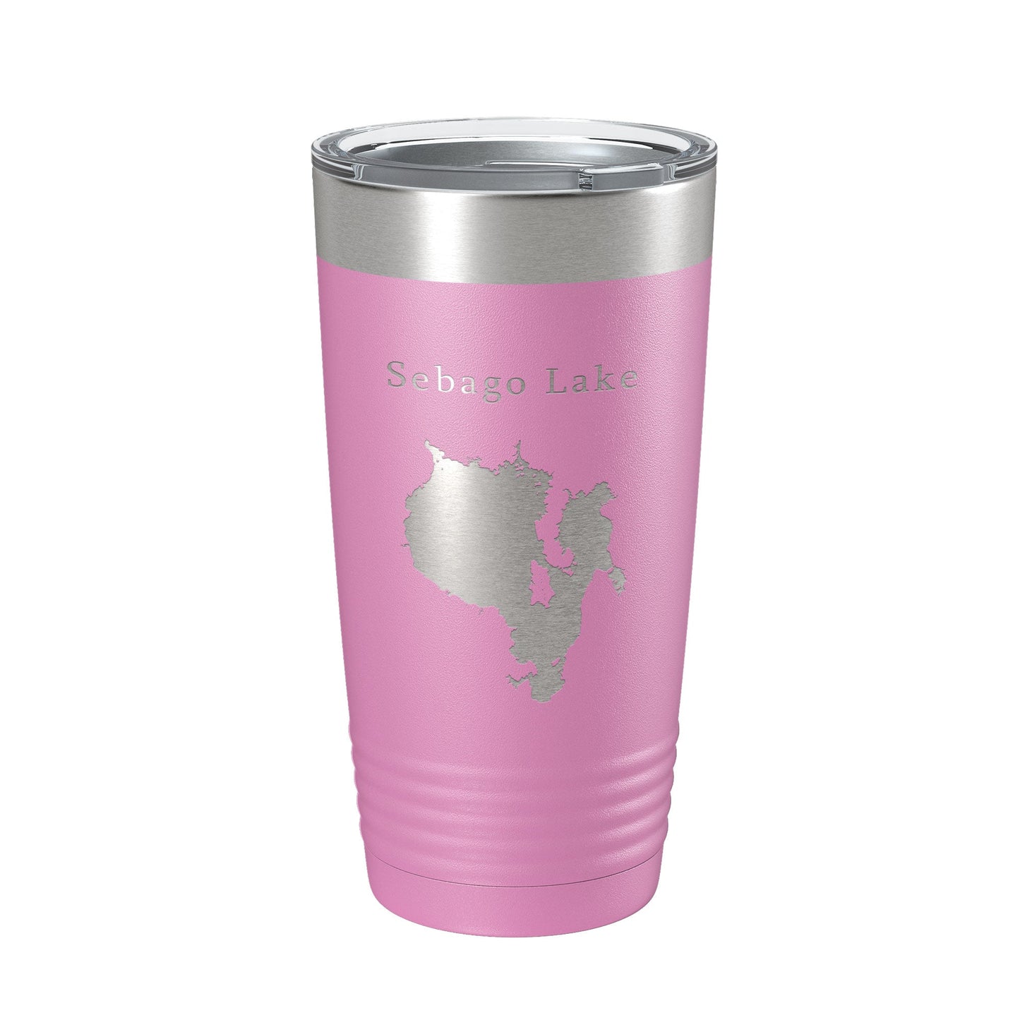 Sebago Lake Map Tumbler Travel Mug Insulated Laser Engraved Coffee Cup Maine 20 oz-14
