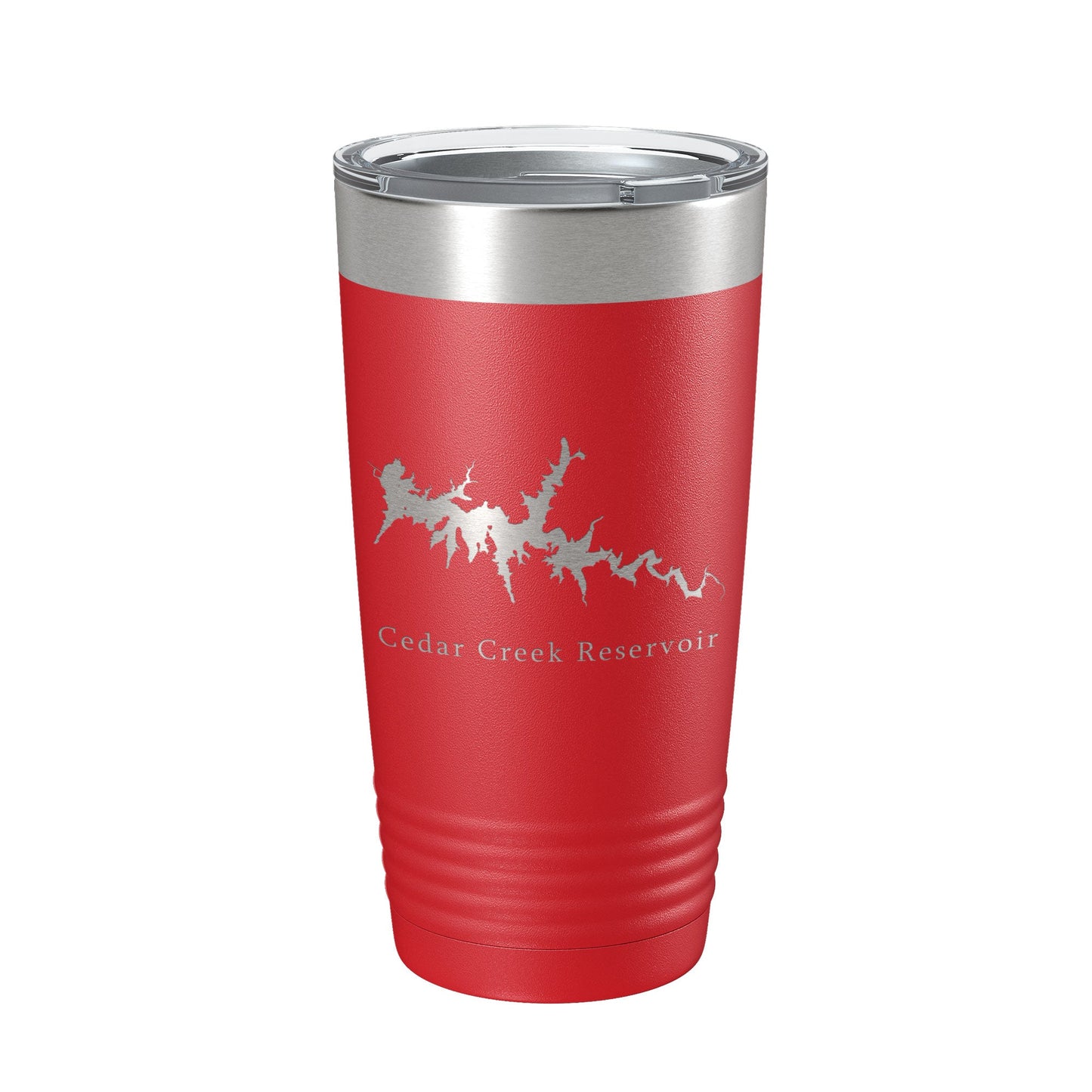 Cedar Creek Reservoir Tumbler Lake Map Travel Mug Insulated Laser Engraved Coffee Cup Alabama 20 oz-10