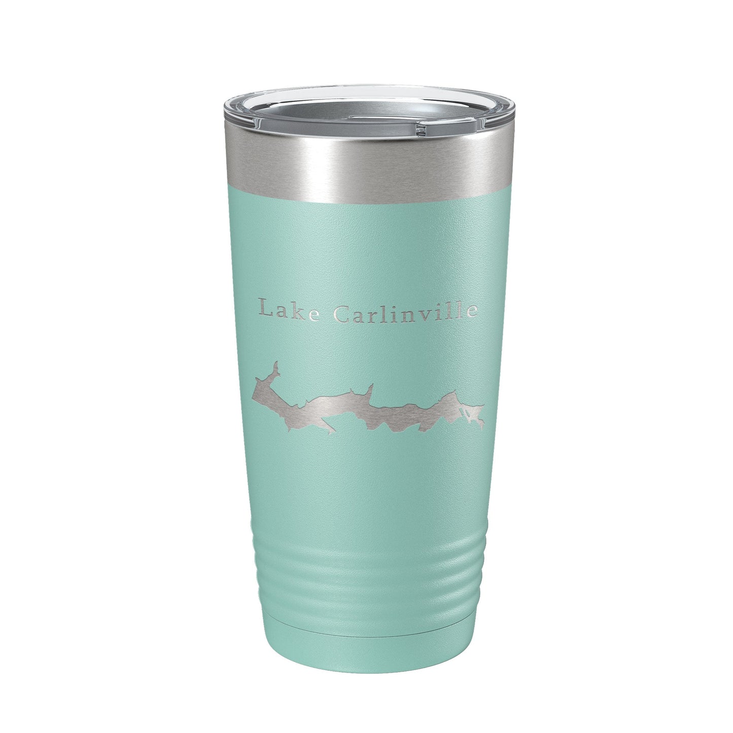 Lake Carlinville Map Tumbler Travel Mug Insulated Laser Engraved Coffee Cup Illinois 20 oz-12