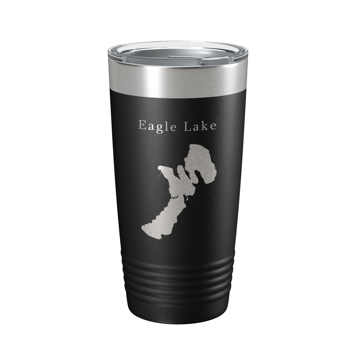 Eagle Lake Map Tumbler Travel Mug Insulated Laser Engraved Coffee Cup California 20 oz-0