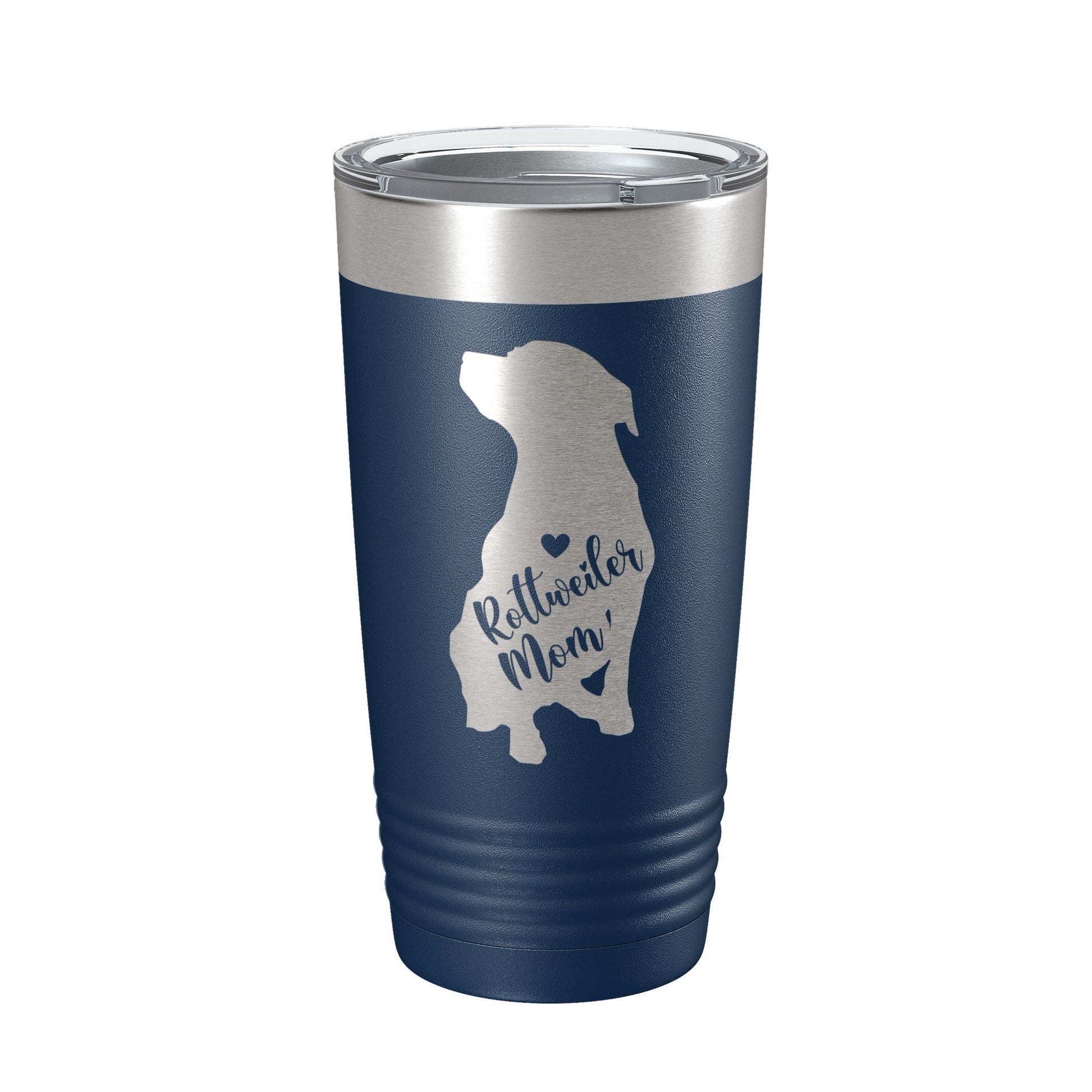 Rottweiler Mom Tumbler Dog Travel Mug Gift Insulated Laser Engraved Coffee Cup Rottie 20 oz-2