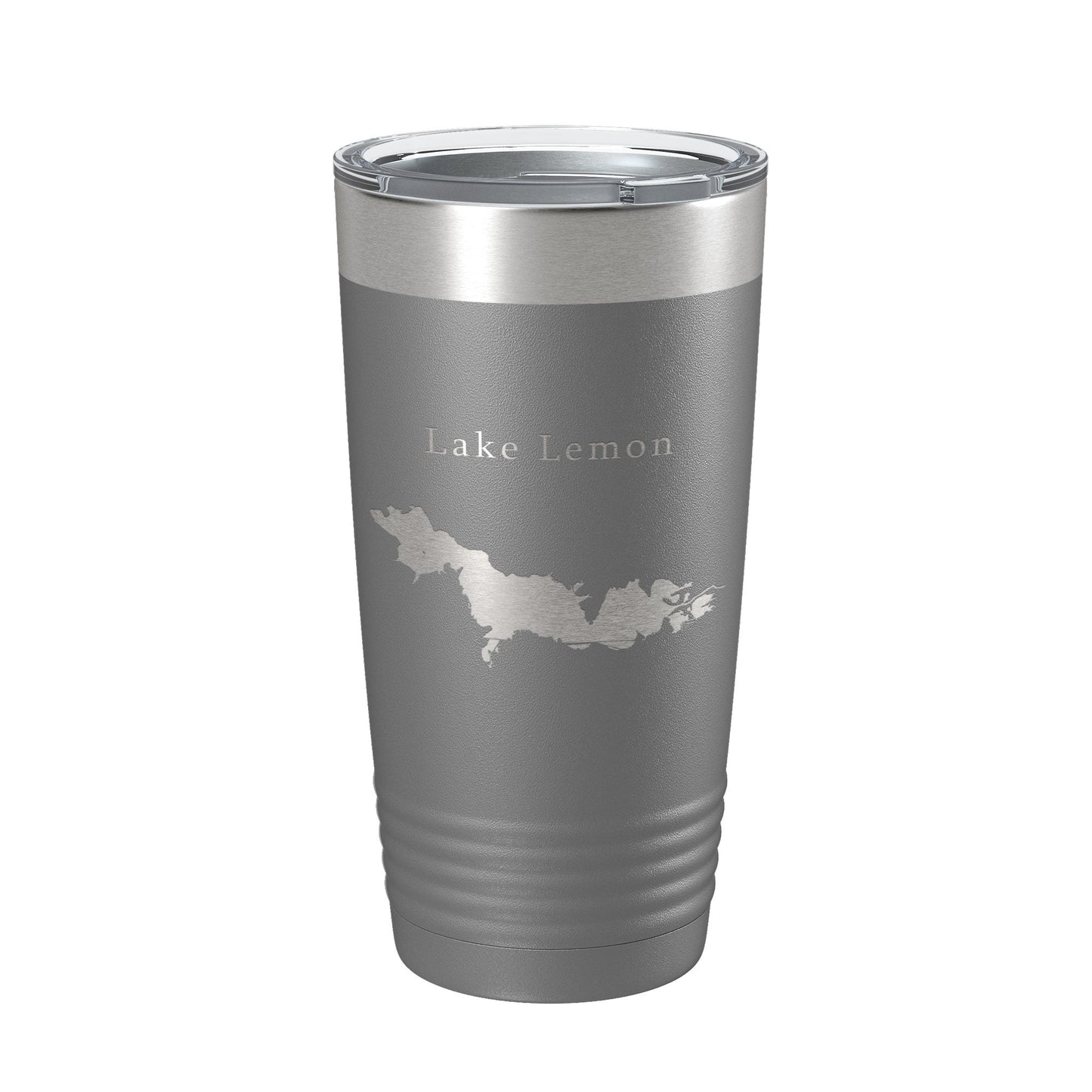 Lake Lemon Map Tumbler Travel Mug Insulated Laser Engraved Coffee Cup Indiana 20 oz-16