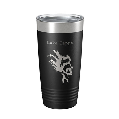 Lake Tapps Map Tumbler Travel Mug Insulated Laser Engraved Coffee Cup Washington 20 oz-5