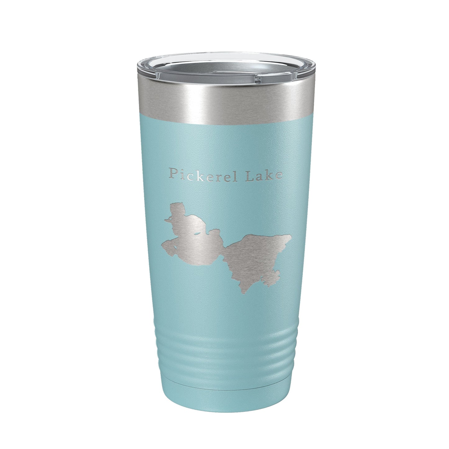 Pickerel Lake Map Tumbler Travel Mug Insulated Laser Engraved Coffee Cup Wisconsin 20 oz-13