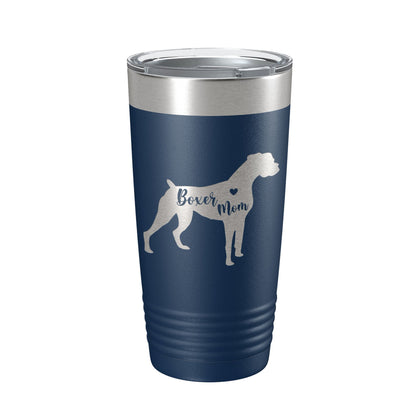 Boxer Mom Tumbler Dog Travel Mug Gift Insulated Laser Engraved Coffee Cup 20 oz-8