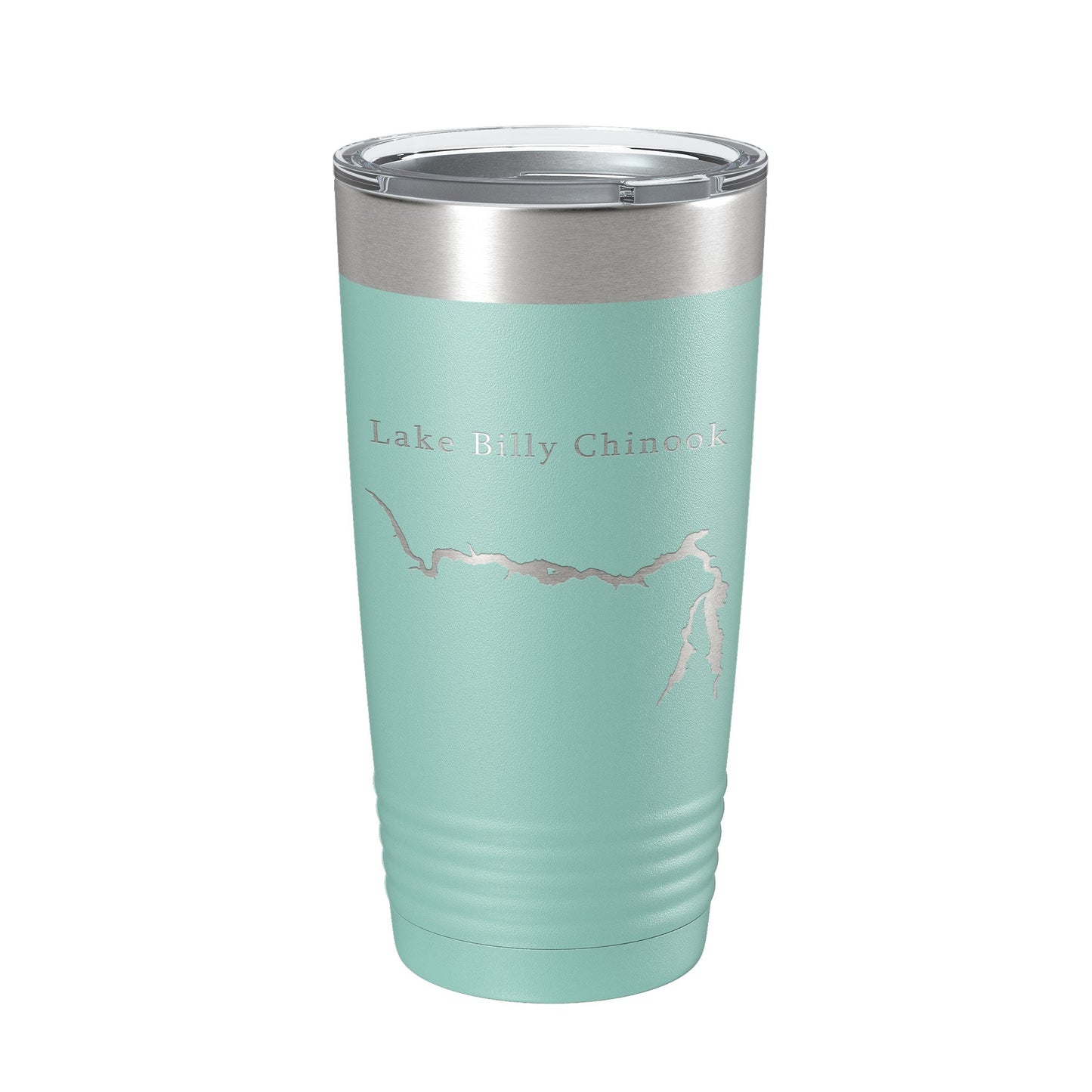 Lake Billy Chinook Map Tumbler Travel Mug Insulated Laser Engraved Coffee Cup Oregon 20 oz-12