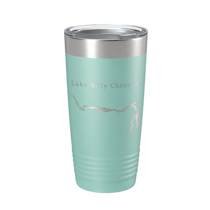 Lake Billy Chinook Map Tumbler Travel Mug Insulated Laser Engraved Coffee Cup Oregon 20 oz-12