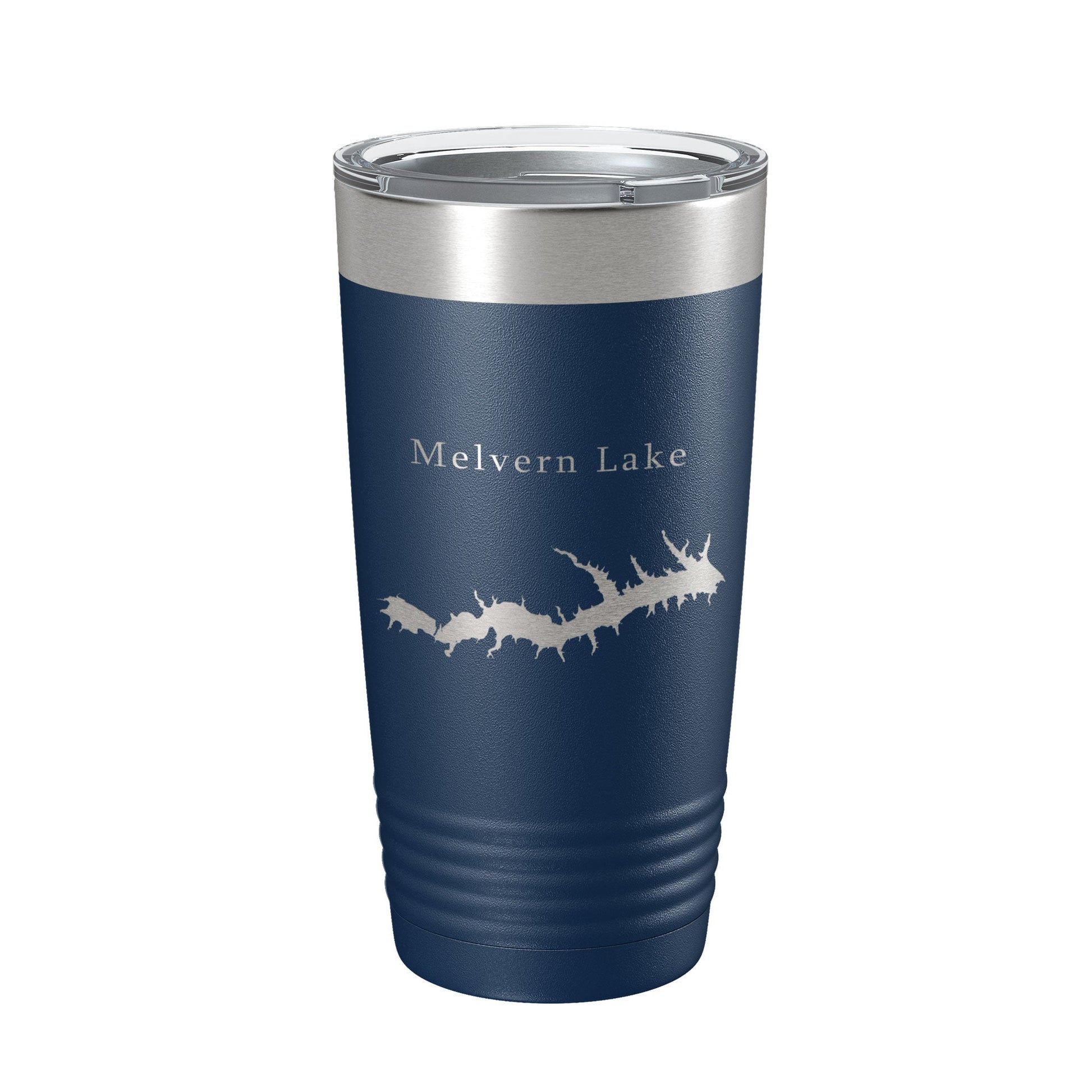 Melvern Lake Map Tumbler Travel Mug Insulated Laser Engraved Coffee Cup Kansas 20 oz-2