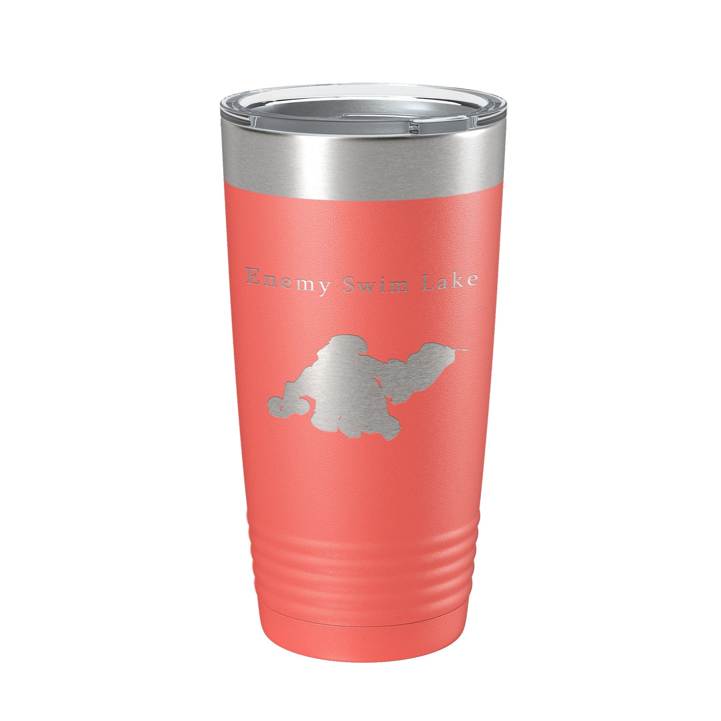Enemy Swim Lake Map Tumbler Travel Mug Insulated Laser Engraved Coffee Cup South Dakota 20 oz-20