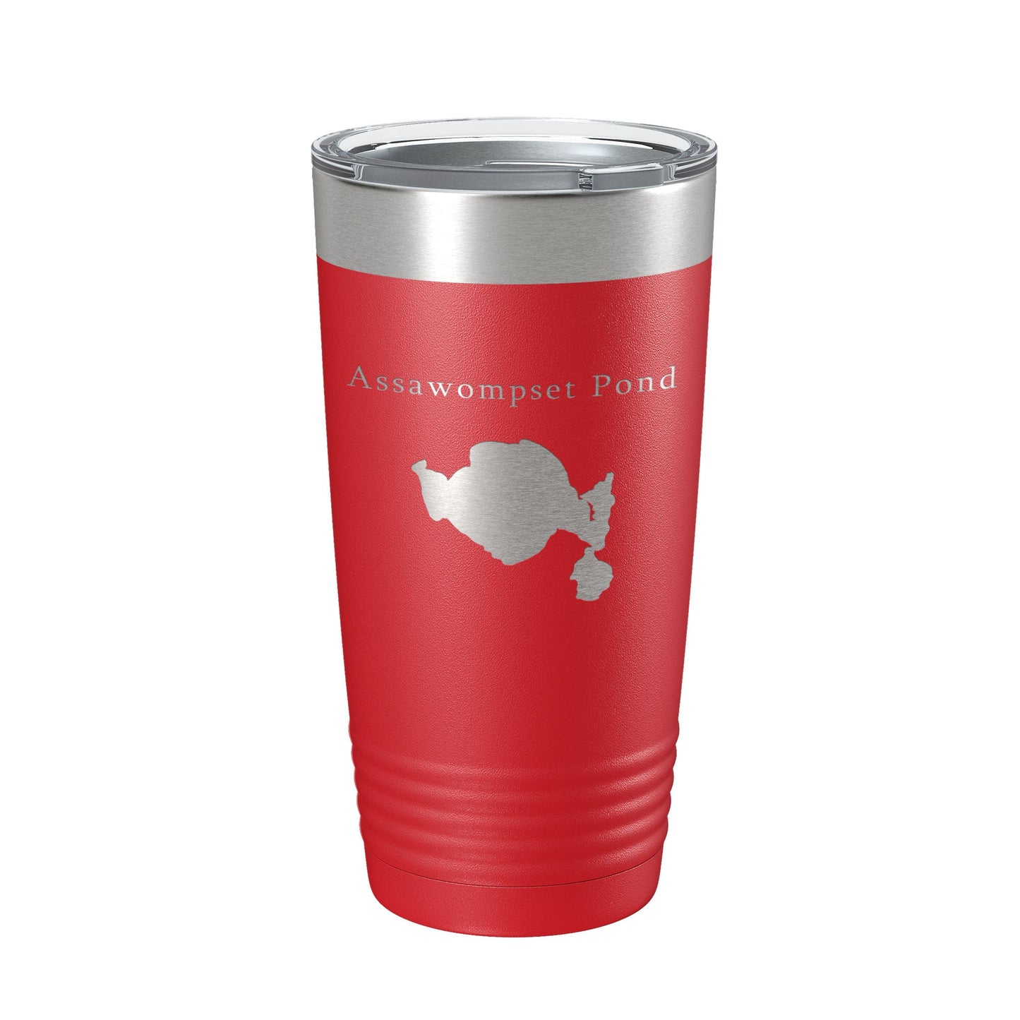 Assawompset Pond Tumbler Lake Map Travel Mug Insulated Laser Engraved Coffee Cup Massachusetts 20 oz-10