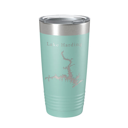 Lake Harding Map Tumbler Travel Mug Insulated Laser Engraved Coffee Cup Alabama Georgia 20 oz-12