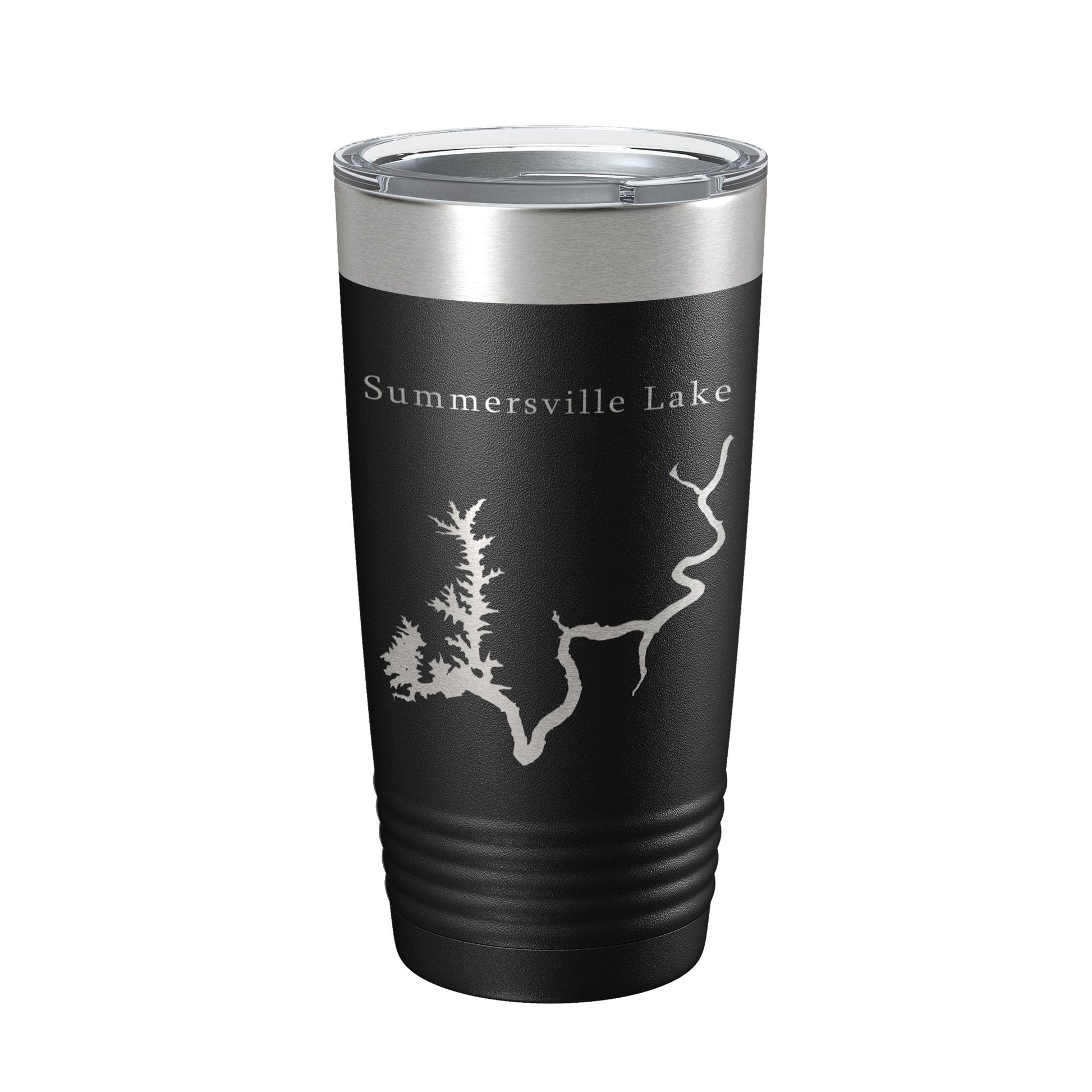 Summersville Lake Map Tumbler Travel Mug Insulated Laser Engraved Coffee Cup West Virginia 20 oz-0