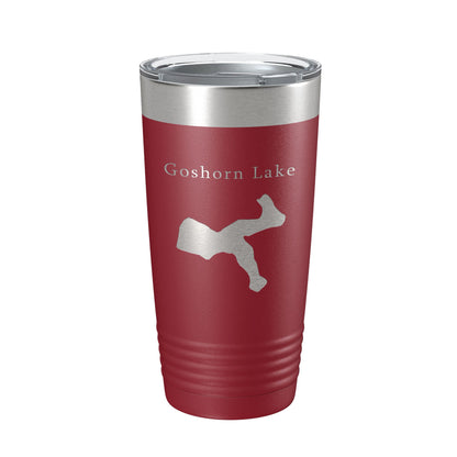 Goshorn Lake Map Tumbler Travel Mug Insulated Laser Engraved Coffee Cup Michigan 20 oz-18