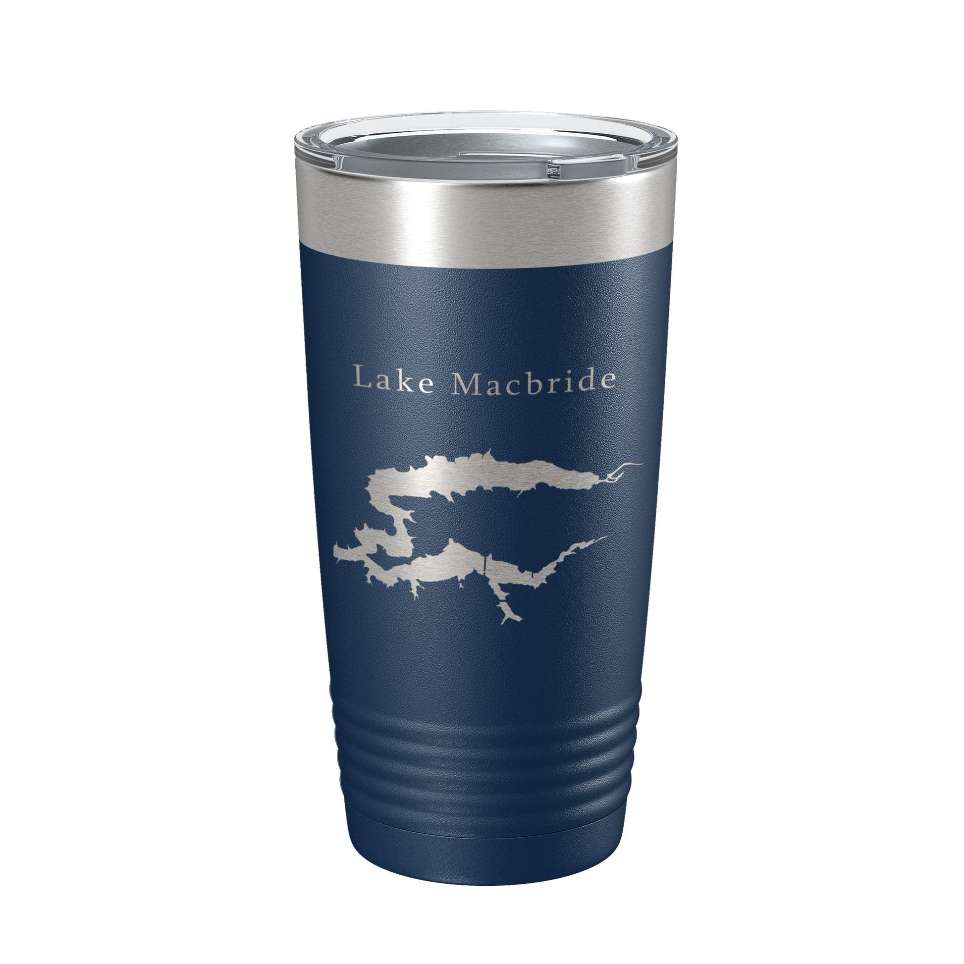 Lake Macbride Map Tumbler Travel Mug Insulated Laser Engraved Coffee Cup Iowa 20 oz-2