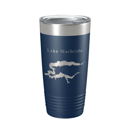Lake Macbride Map Tumbler Travel Mug Insulated Laser Engraved Coffee Cup Iowa 20 oz-8