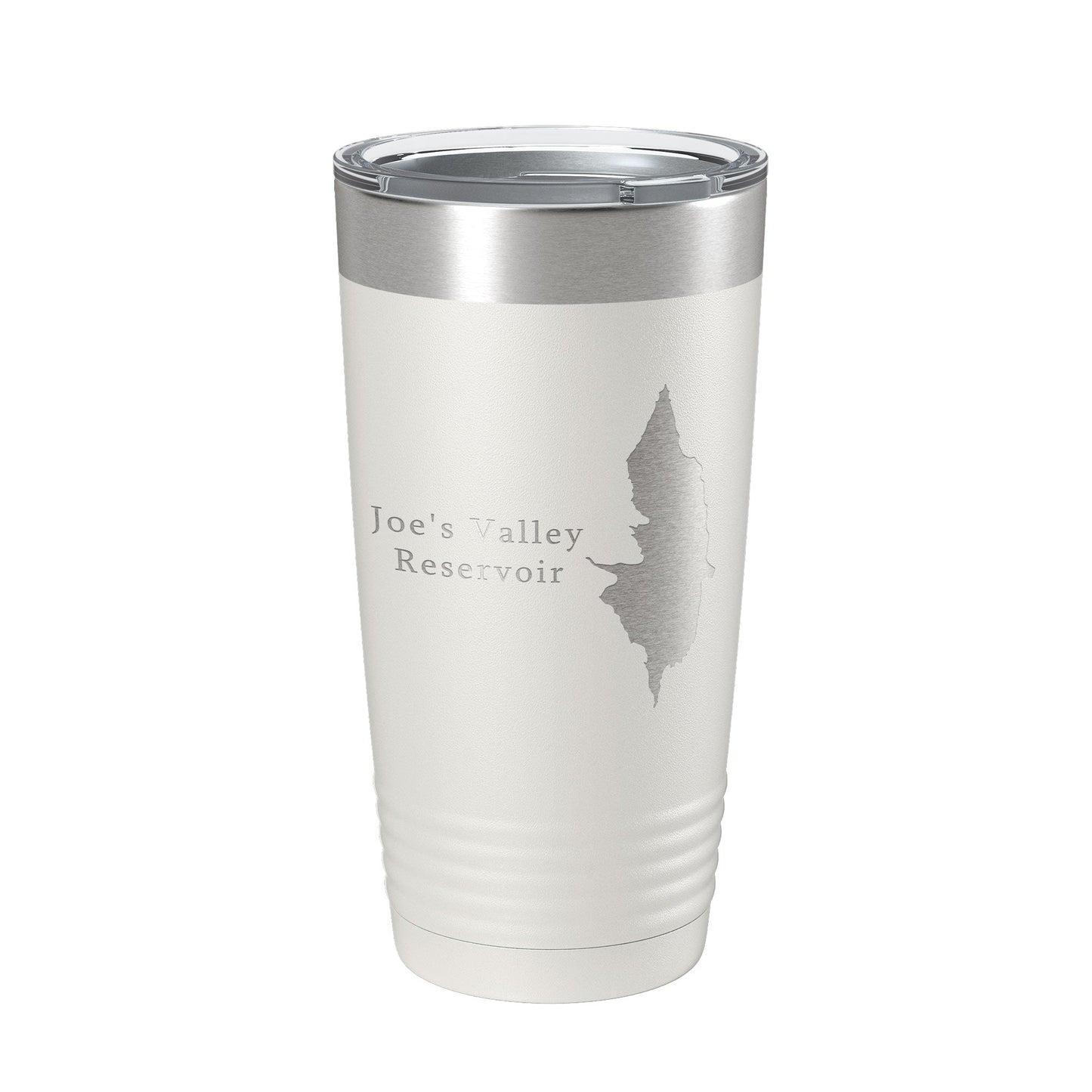 Joe's Valley Reservoir Tumbler Lake Map Travel Mug Insulated Laser Engraved Coffee Cup Utah 20 oz-1