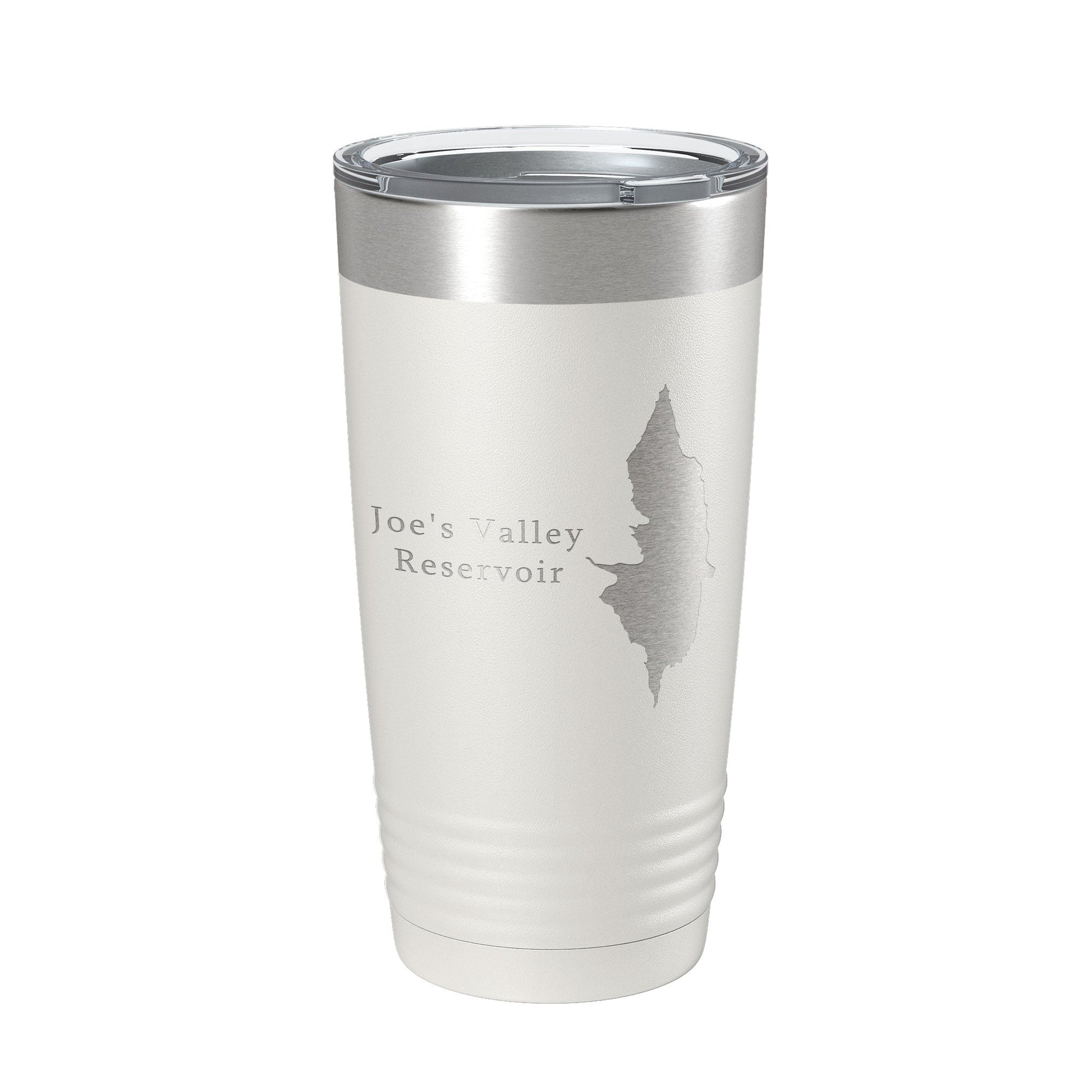 Joe's Valley Reservoir Tumbler Lake Map Travel Mug Insulated Laser Engraved Coffee Cup Utah 20 oz-1
