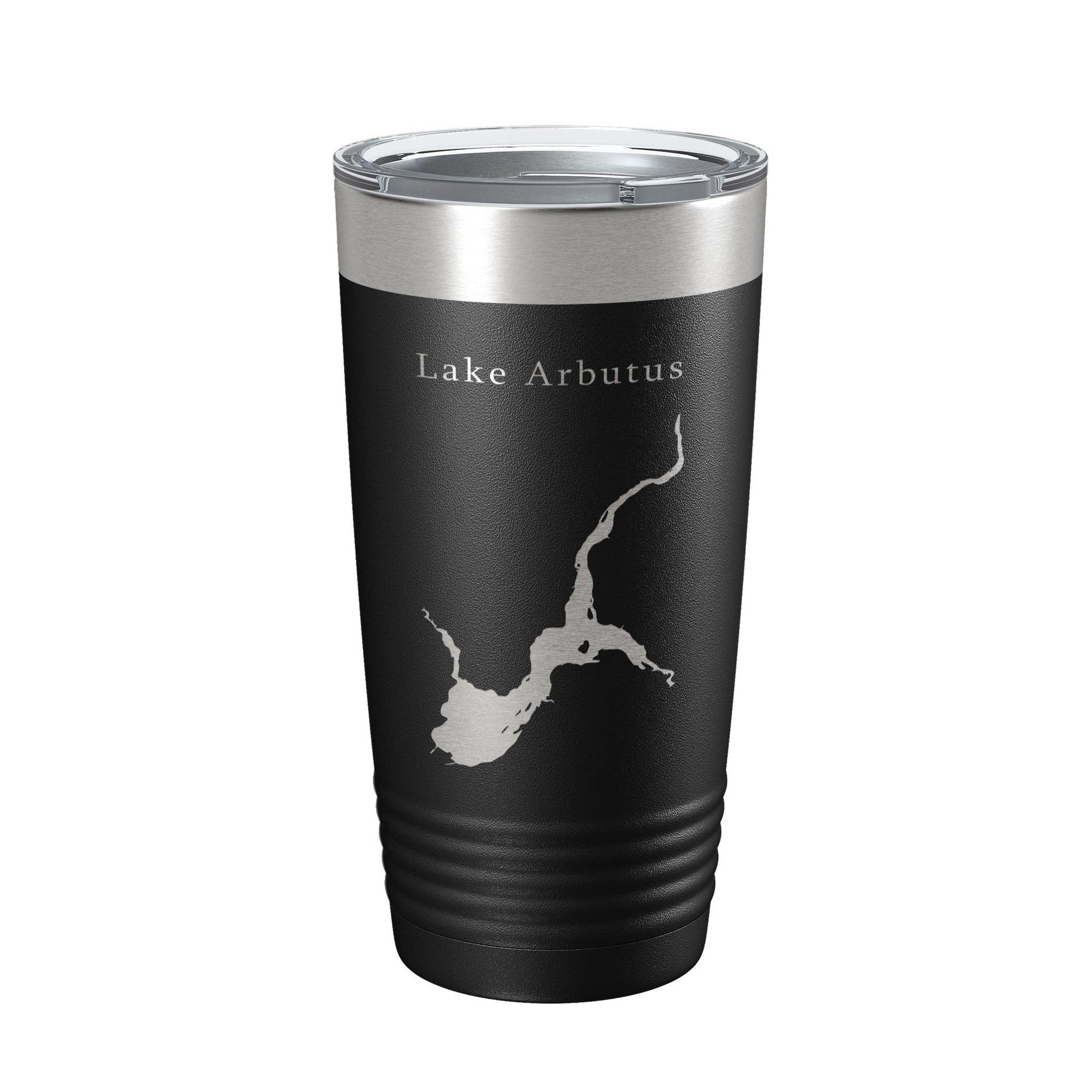 Lake Arbutus Map Tumbler Travel Mug Insulated Laser Engraved Coffee Cup Wisconsin 20 oz-0