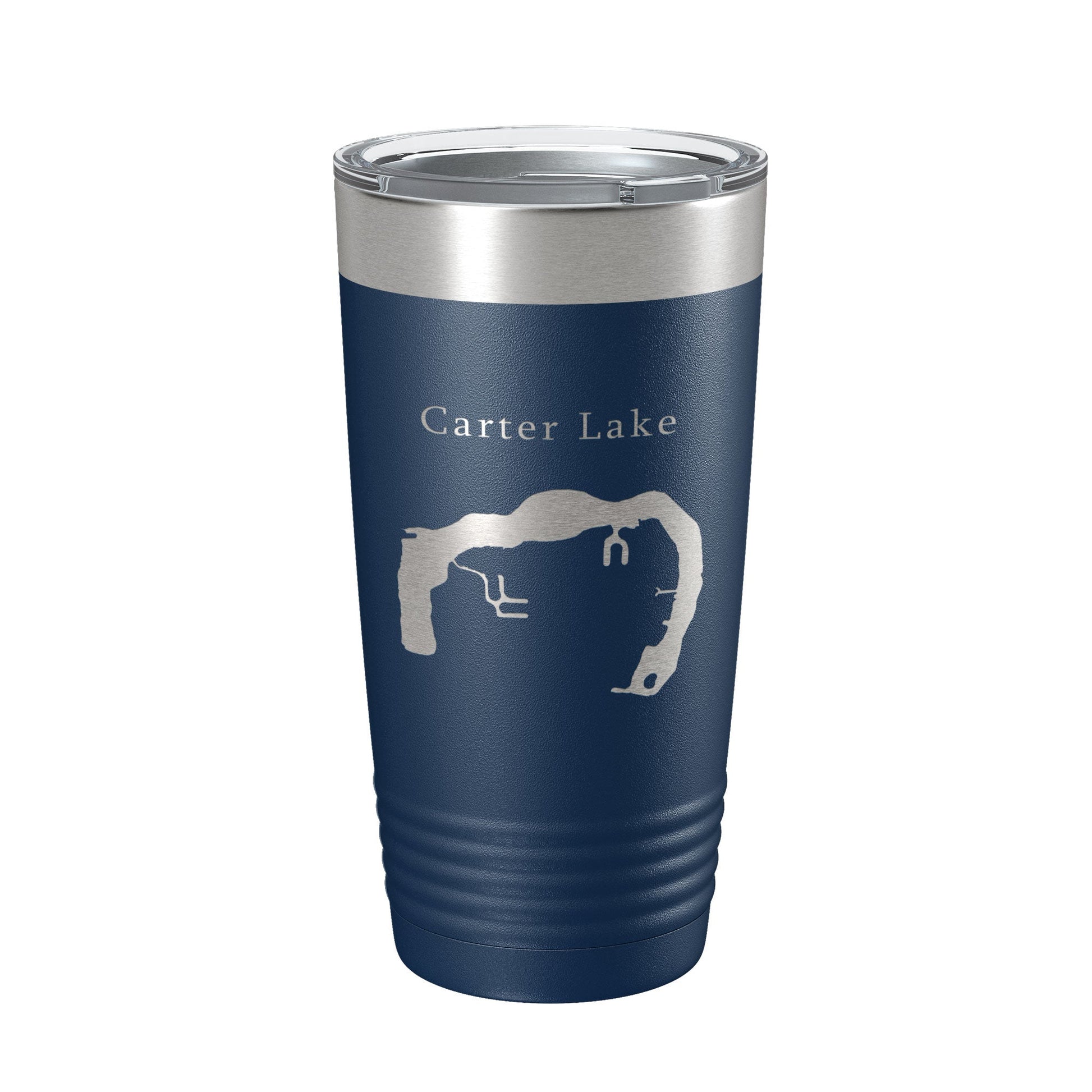 Carter Lake Map Tumbler Travel Mug Insulated Laser Engraved Coffee Cup Iowa Omaha Nebraska 20 oz-2
