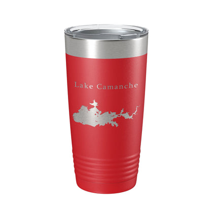 Lake Camanche Map Tumbler Travel Mug Insulated Laser Engraved Coffee Cup California 20 oz-10