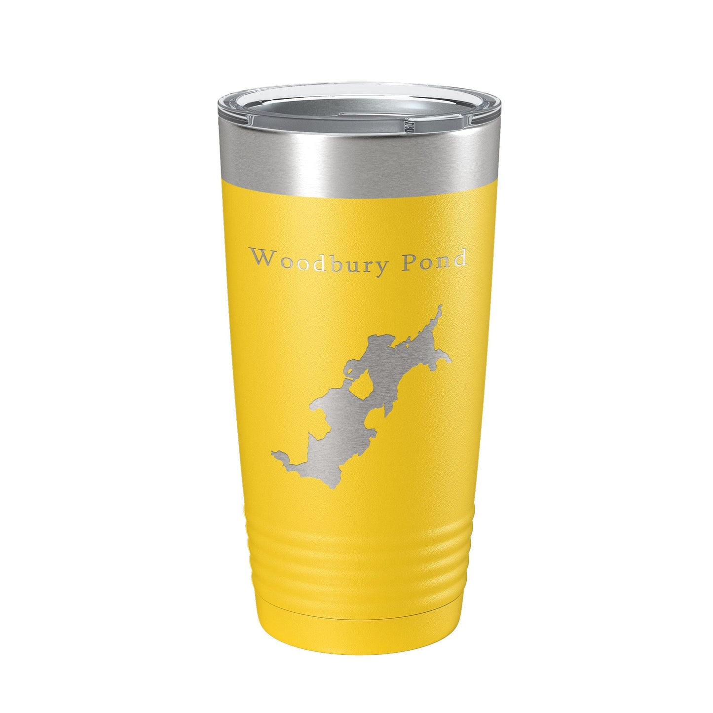 Woodbury Pond Tumbler Lake Map Travel Mug Insulated Laser Engraved Coffee Cup Maine 20 oz-19