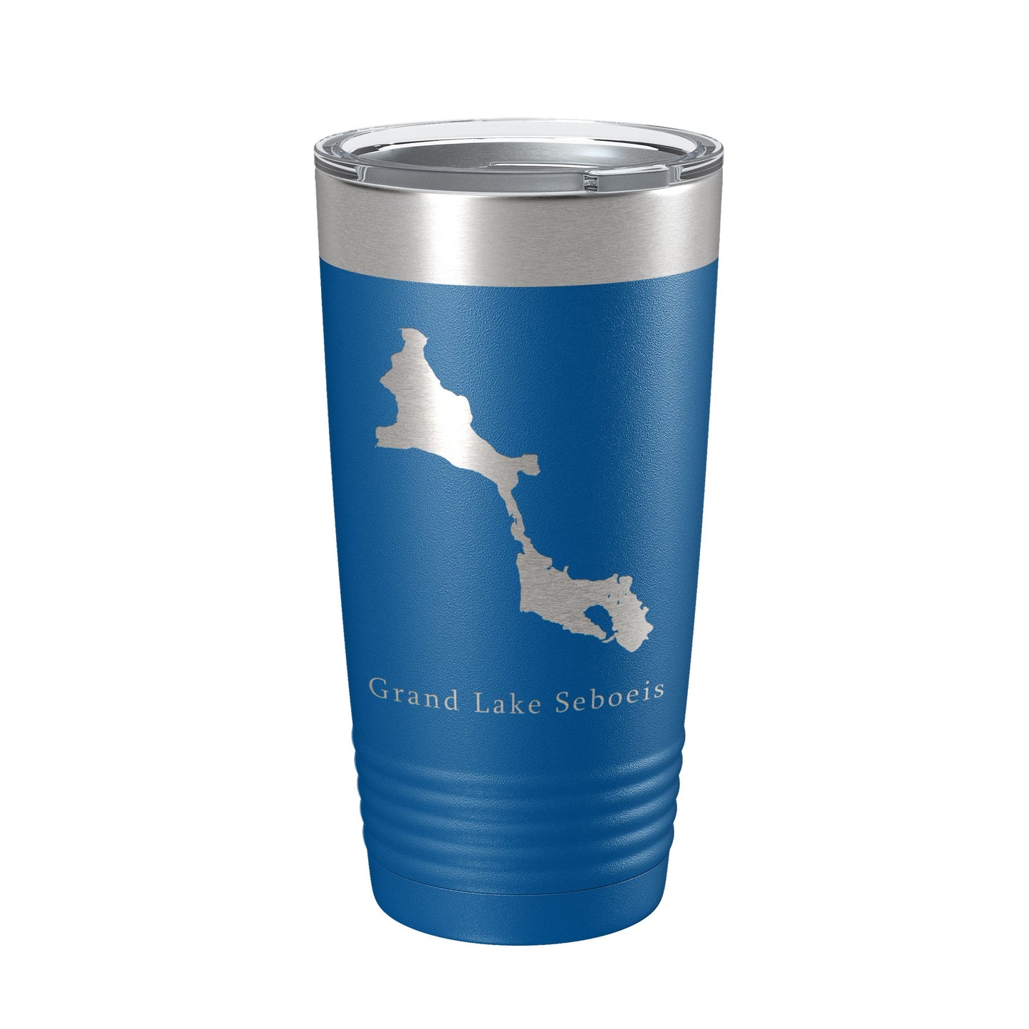 Grand Lake Seboeis Map Tumbler Travel Mug Insulated Laser Engraved Coffee Cup Maine 20 oz-6