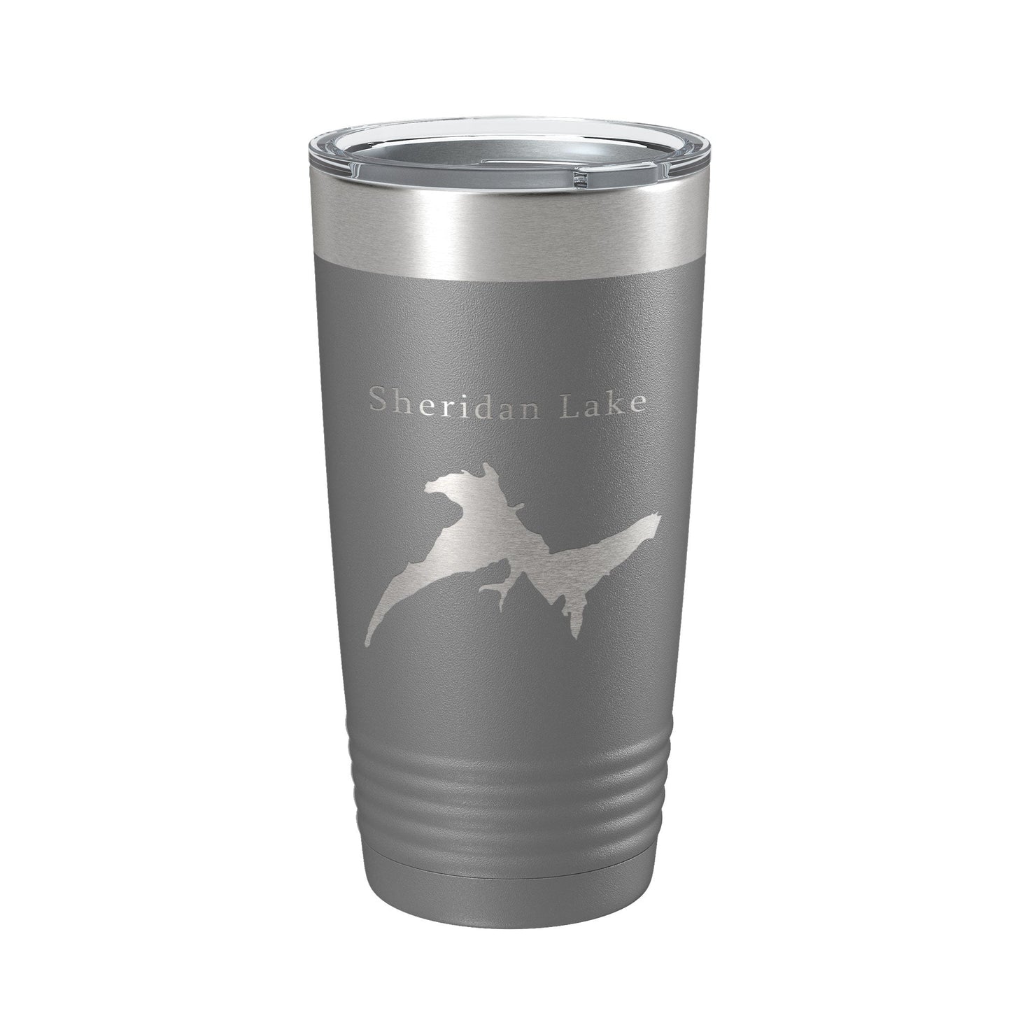 Sheridan Lake Map Tumbler Travel Mug Insulated Laser Engraved Coffee Cup South Dakota 20 oz-16