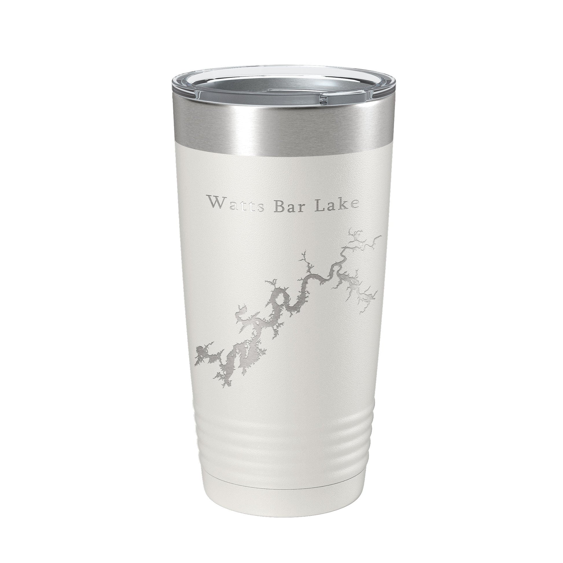 Watts Bar Lake Map Tumbler Travel Mug Insulated Laser Engraved Coffee Cup Tennessee 20 oz-1